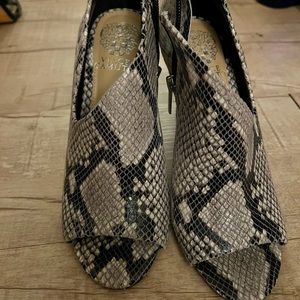 Snake print heels